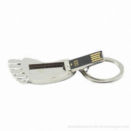 Metal Foot-shaped USB Flash Drives
